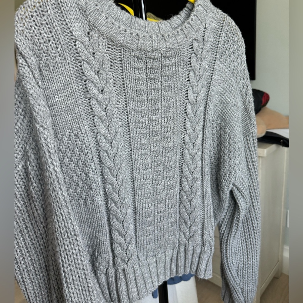 Chunky cable knit sweater